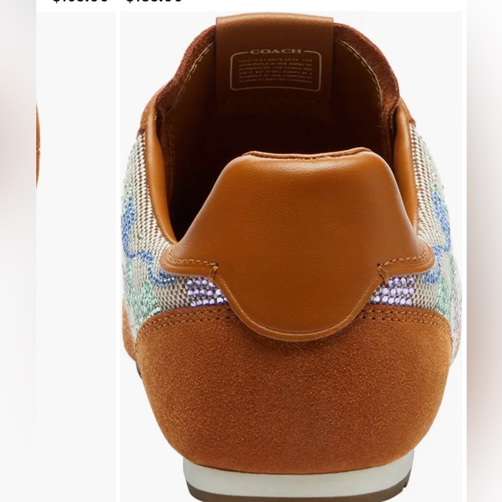 COACH Flat Sneaker in Crystal Signature Jacquard. - Picture 4 of 6